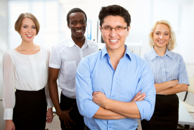 medical experts smiling